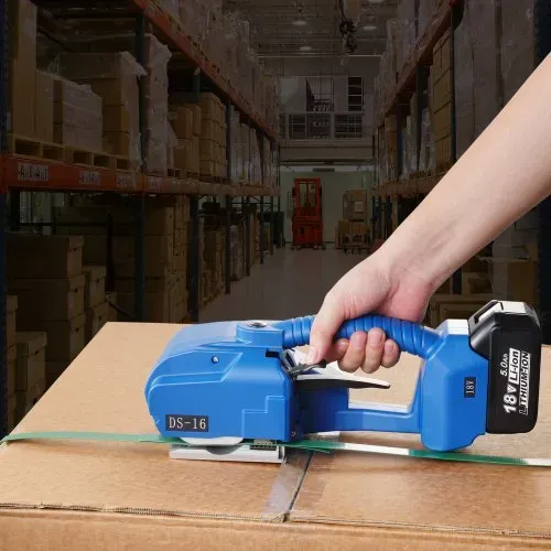 VEVOR Elektrische Umreifungsmaschine, für 0,35"-0,63" PP-PET-Bänder, tragbares elektrisches Umreifungswerkzeug mit Digitalanzeige, 2 x 5000 mAh batteriebetriebenes automatisches Umreifungswerkzeug für Verpackungskartonpaletten – Bild 7