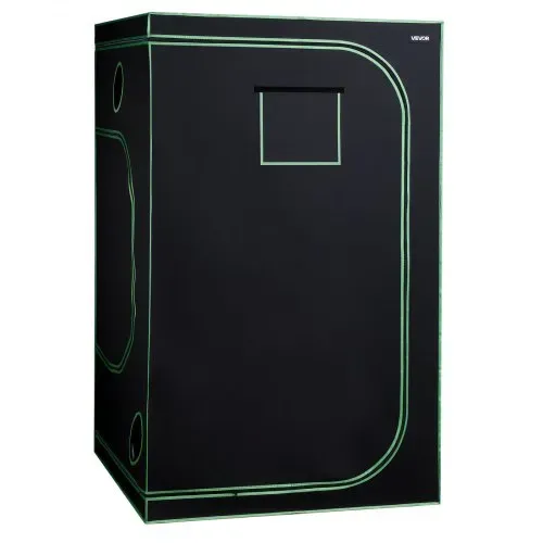 VEVOR Growzelt, 120x120x200 cm, Growbox 600D hochreflektierendes Mylar, Indoor-Pflanzenzelt mit Beobachtungsfenster, Bodenwanne & Reißverschluss, robuste Zuchtzelte für Obst, Blumen & Gemüse – Bild 9