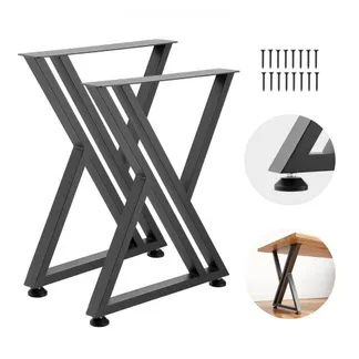 VEVOR Tischkufen 2er-Set 610×740 mm, X-Förmige Tischuntergestell 1000 kg, Tischbeine Kohlenstoffstahl, Möbelfüße, Tischgestell, Tischfüße für Schreibtische, Couchtische, Esstische, Schwarz VEVOR Tischkufen 2er-Set 610×740 mm, X-Förmige Tischuntergestell 1000 kg, Tischbeine Kohlenstoffstahl, Möbelfüße, Tischgestell, Tischfüße für Schreibtische, Couchtische, Esstische, Schwarz