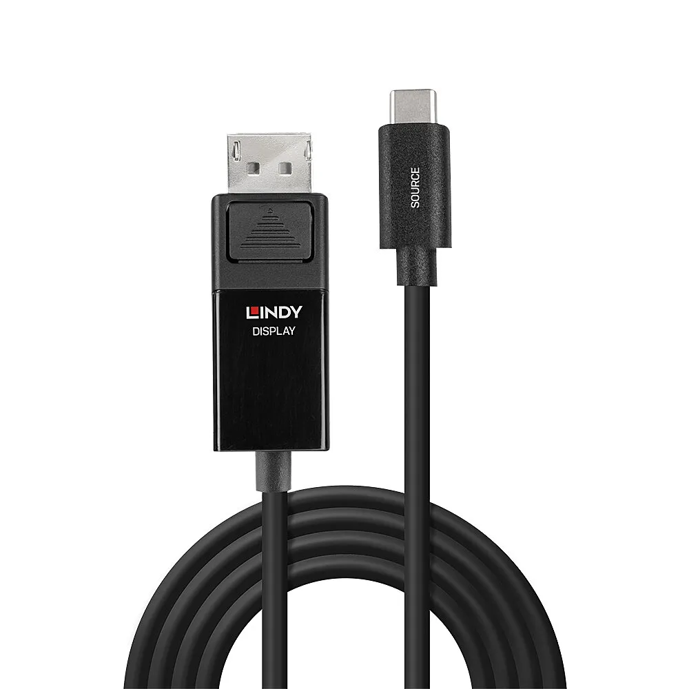 Lindy 43343 Videokabel-Adapter 3 m USB Typ-C DisplayPort Schwarz – Bild 2