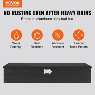 VEVOR 1219 x 381 x 381 mm Werkzeugkasten für Lkw-Ladefläche, Abschließbar 177 L Truckbox Werkzeugbox Aufbewahrungs-Werkzeugkasten, 50 kg Tragfähigkeit Werkzeugkiste Organizer für Wohnmobil, PKW usw. VEVOR 1219 x 381 x 381 mm Werkzeugkasten für Lkw-Ladefläche, Abschließbar 177 L Truckbox Werkzeugbox Aufbewahrungs-Werkzeugkasten, 50 kg Tragfähigkeit Werkzeugkiste Organizer für Wohnmobil, PKW usw.