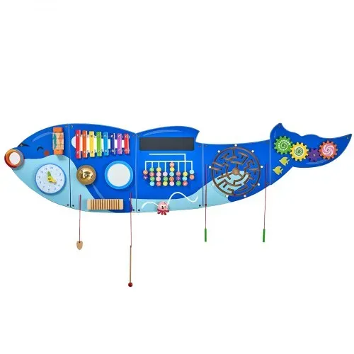 VEVOR Orca Aktivitätswand, Busy Board Panels, 12 Spiele, Montessori Sensory Wall Spielzeug für Kinder von 3–12 Jahren, Lernaktivitätszentrum, ideal für Spielzimmer, Kindergarten, Klassenzimmer – Bild 9