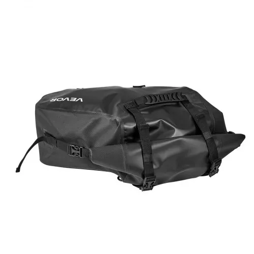 VEVOR Motorradtasche Motorrad Satteltasche 14 L x 2 wasserfest, große Seitensatteltasche für Motorradgepäck, Gepäckaufbewahrung mit unterem Gurt, Schwarz Seitentasche Outdoor Sport – Bild 9