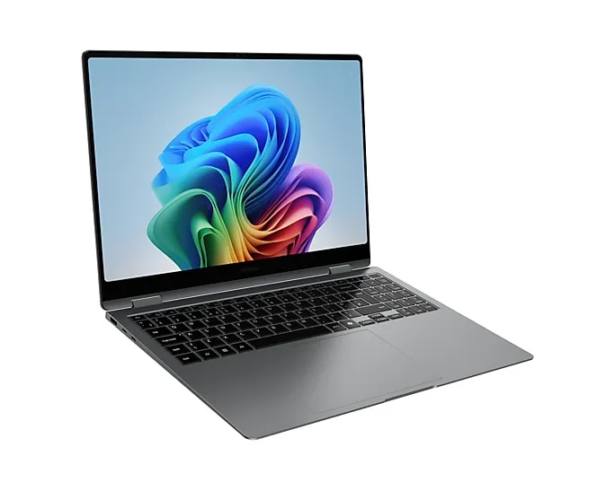 Samsung Galaxy Book5 Pro 360 Copilot+ PC Intel Core Ultra 7 258V Hybrid (2-in-1) 40,6 cm (16") Touchscreen WQXGA+ 32 GB LPDDR5x-SDRAM 512 GB SSD Wi-Fi 7 (802.11be) Windows 11 Pro Deutsch Grau – Bild 7