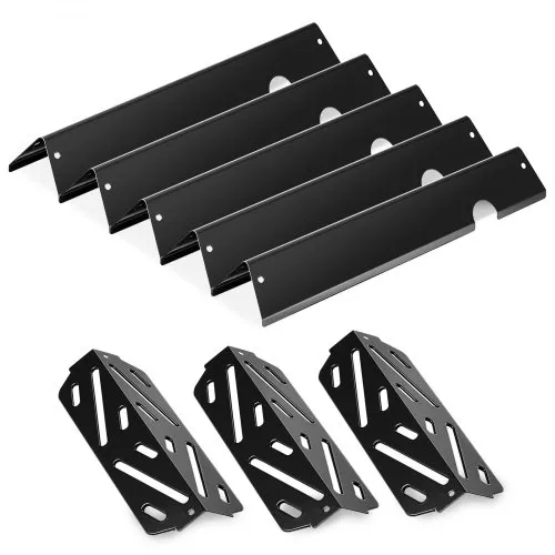 VEVOR 5 Flavorizer Bars (435 mm) + 3 Heizplatten (318 mm), Aromaschienen Flammenverteiler für Weber Genesis ll 310 315 335 340, E/S 325s, ES/SX 325s, E/S 335, EX/SX/EPX-335 Grills, dickere Heizplatte VEVOR 5 Flavorizer Bars (435 mm) + 3 Heizplatten (318 mm), Aromaschienen Flammenverteiler für Weber Genesis ll 310 315 335 340, E/S 325s, ES/SX 325s, E/S 335, EX/SX/EPX-335 Grills, dickere Heizplatte