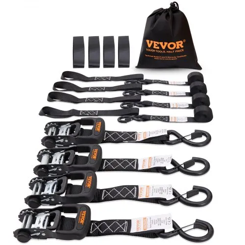 VEVOR 4er-Set Spanngurt 0,04 x 2,4 m Zurrgurt 2362 kg Ratschenzurrgurt Polyester-Gurt und Kohlenstoffstahl-Haken Befestigungsgurt Ratschenspanngurt Ideal für Motorräder Fahrräder Kajaks UTV Boote ATV VEVOR 4er-Set Spanngurt 0,04 x 2,4 m Zurrgurt 2362 kg Ratschenzurrgurt Polyester-Gurt und Kohlenstoffstahl-Haken Befestigungsgurt Ratschenspanngurt Ideal für Motorräder Fahrräder Kajaks UTV Boote ATV