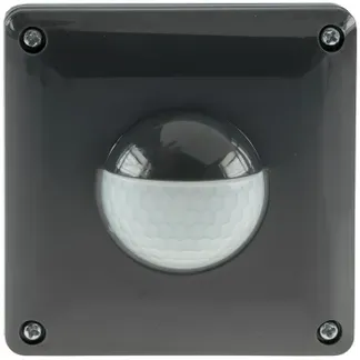 Unterputz PIR Bewegungsmelder 190° IP65 2 & 3 – Draht Technik, anthrazit Unterputz PIR Bewegungsmelder 190° IP65 2 & 3 – Draht Technik, anthrazit