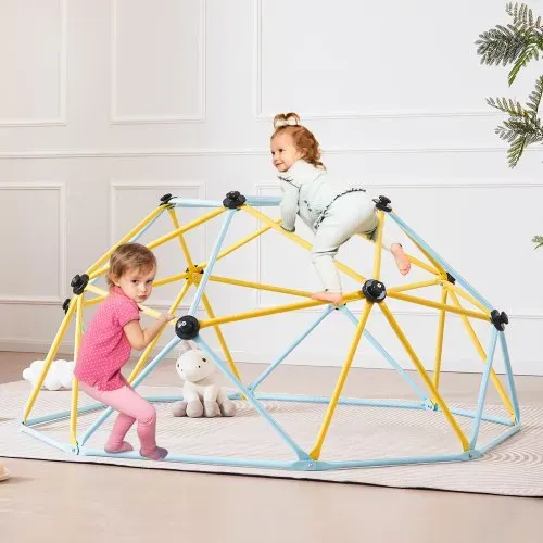VEVOR Kletterkuppel 1,80 m hohes geometrisches Kletterkuppel-Spielzentrum für Kinder von 3 bis 9 Jahren, Klettergerüst 272 kg Tragfähigkeit, mit Klettergriff, Spielgerät Hinterhof Garten – Bild 7