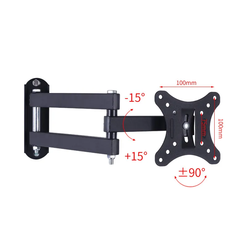 Vesa Zweigelenk Wandhalterung (bis 35" /20kg) , 75x75, 100x100 – Bild 3