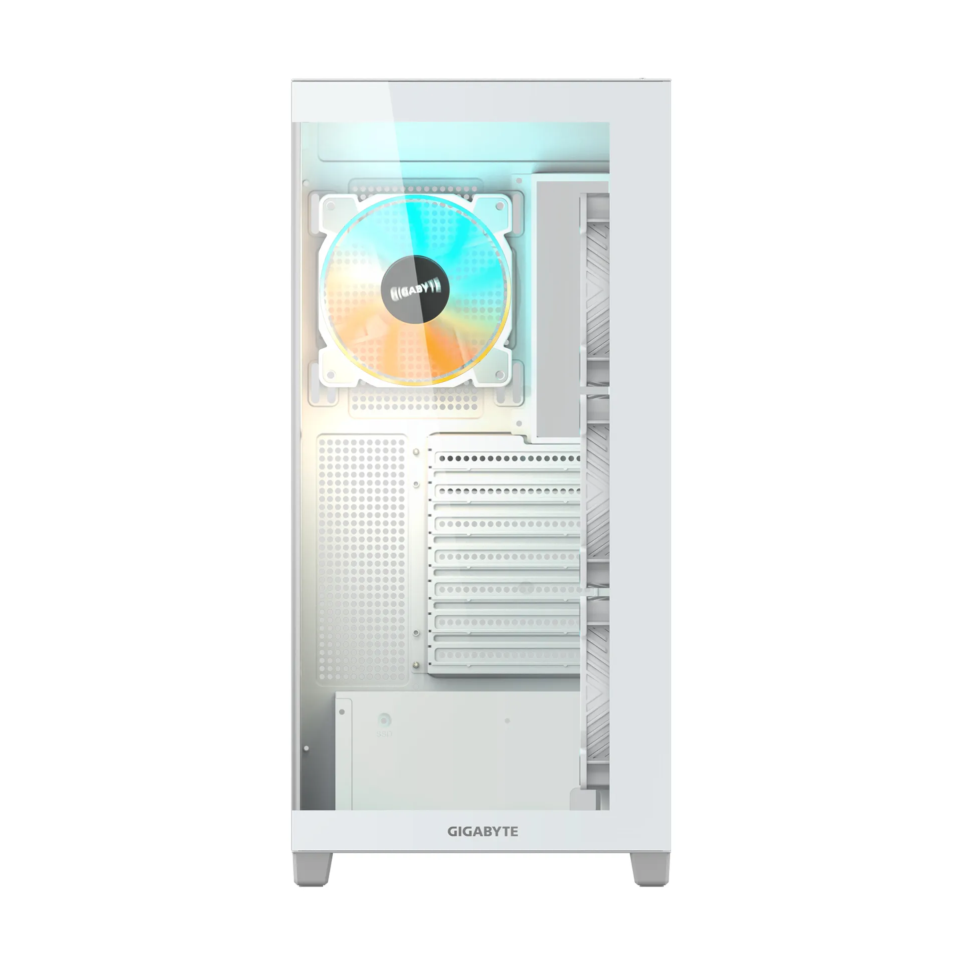 GIGABYTE C500 PANORAMIC STEALTH Midi Tower Weiß – Bild 2