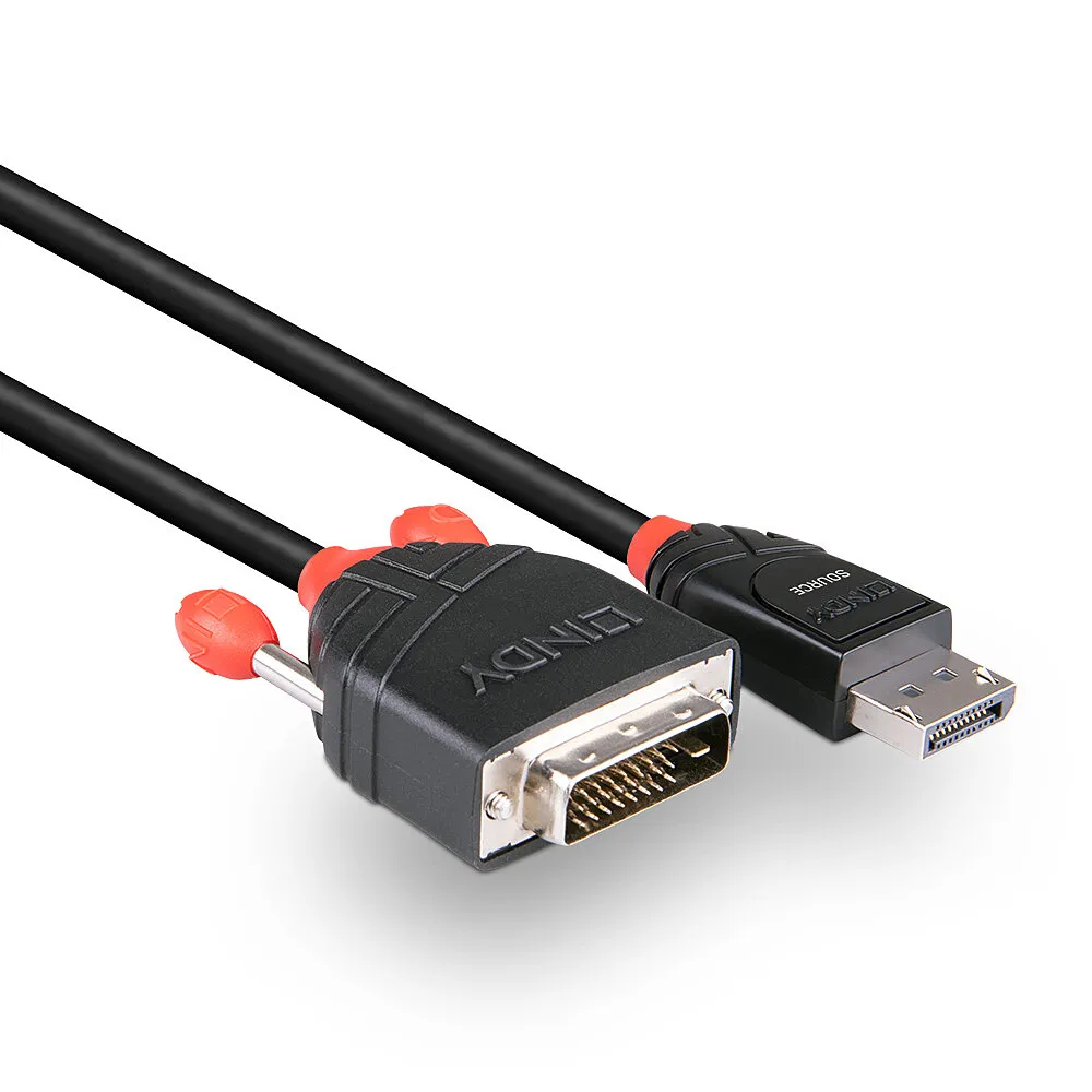 Lindy 41491 Videokabel-Adapter 2 m DisplayPort DVI-D Schwarz – Bild 3