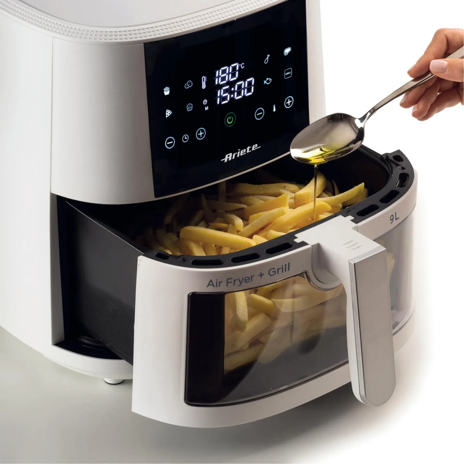 Ariete 4630/03 Einzelbild 9 l 1500 W Heißluftfritteuse Weiß – Bild 2