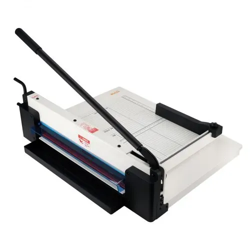 VEVOR Papierschneider manuelle Schneidemaschine (bis A3 Papier, 400 Blatt Kapazität), Papierschneidemaschine Hebelschneider, Guillotine-Schere für Papier höchste Präzision Büro Zuhause Schule – Bild 10