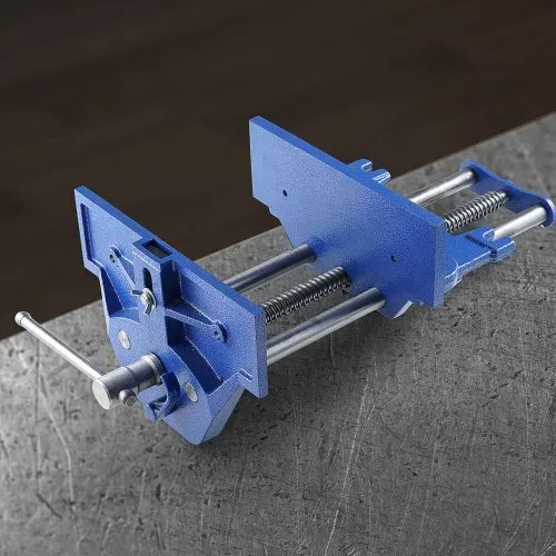 VEVOR Schraubstock für Holzarbeiten 110mm Spanntiefe 335mm Öffnungsbreite Parallelschraubstock aus Gusseisen pulverbeschichtet 11KN Spannkraft Φ15-74mm Spannbereich Ideal für Holzbearbeitungsstudios – Bild 7