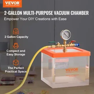VEVOR 7,57 L Vakuumkammer, verbesserte Mehrzweck-Vakuum-Entgasungskammer aus Acryl, transparente Vakuumkammer, für Harzentgasung, Kieselgel-Entgasung, Gips-Entgasung und Vakuumextraktion VEVOR 7,57 L Vakuumkammer, verbesserte Mehrzweck-Vakuum-Entgasungskammer aus Acryl, transparente Vakuumkammer, für Harzentgasung, Kieselgel-Entgasung, Gips-Entgasung und Vakuumextraktion
