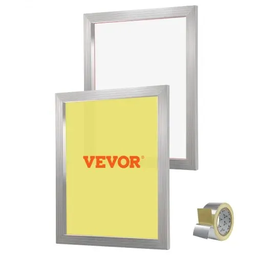 VEVOR Siebdruck-Set 2 Stk. Aluminium-Siebdruckrahmen, 50,8 x 61 cm Siebdruckrahmen mit 230 Netzstoff, Hochgespanntes Nylongewebe & Dichtungsband für T-Shirts, DIY-Druck usw. VEVOR Siebdruck-Set 2 Stk. Aluminium-Siebdruckrahmen, 50,8 x 61 cm Siebdruckrahmen mit 230 Netzstoff, Hochgespanntes Nylongewebe & Dichtungsband für T-Shirts, DIY-Druck usw.