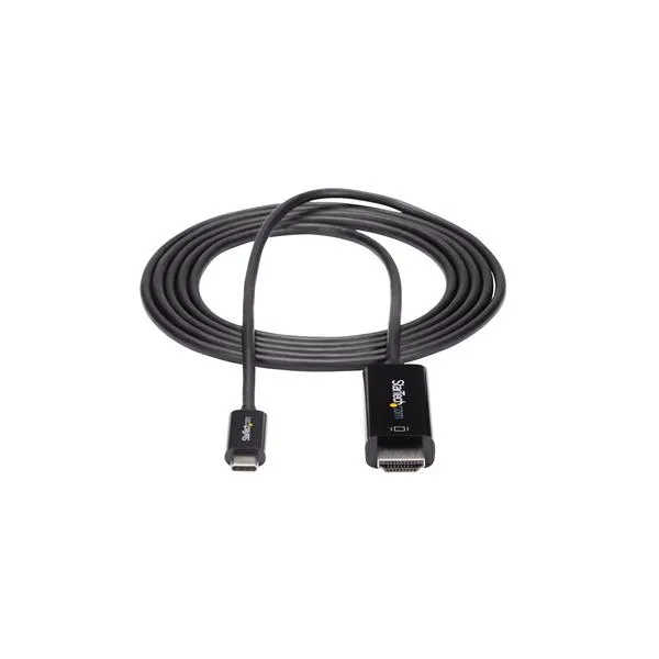 StarTech.com 2m USB-C auf HDMI Kabel - 4K 60Hz USB Typ C zu HDMI 2.0 Video Adapterkabel - Thunderbolt 3 kompatibel - Laptop zu HDMI Monitor/Display - DP 1.2 Alt Modus HBR2 - Schwarz – Bild 4