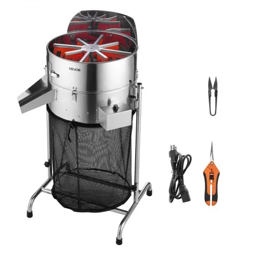 VEVOR Elektrische Erntemaschine, 465 mm Knospenschneider mit Edelstahlklingen & einstellbarer Geschwindigkeit, Hydrokultur-Schneidemaschine mit Auffangbeutel, Handschere, für Blätter & Knospen VEVOR Elektrische Erntemaschine, 465 mm Knospenschneider mit Edelstahlklingen & einstellbarer Geschwindigkeit, Hydrokultur-Schneidemaschine mit Auffangbeutel, Handschere, für Blätter & Knospen