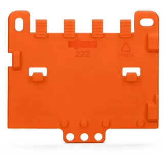 Zugentlastungsplatte WAGO, für Befestigungsadapter, anrastbar Zugentlastungsplatte WAGO, für Befestigungsadapter, anrastbar