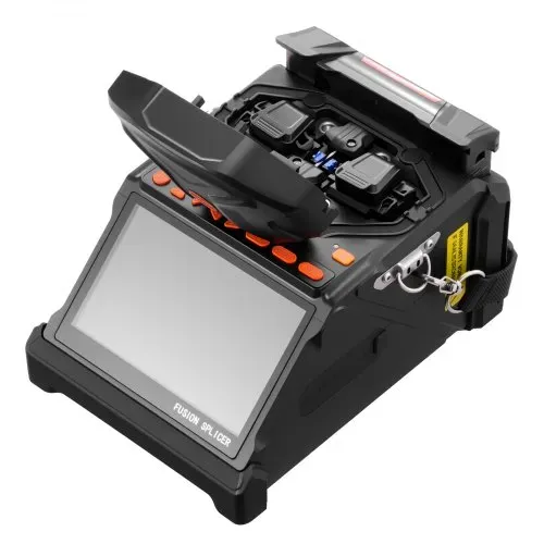 VEVOR Glasfaser Spleißgerät, 6 Motoren, Kern- & Mantelausrichtung, mit 6 s schnellem Spleißen & 13 s Aufheizzeit, 5-Zoll-LCD-Bildschirm, 3-in-1-Faserhalter, 7800 mAh Akku für SM MM DS NZDS-Fasern – Bild 9