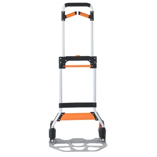 VEVOR Sackkarre Klappbar 140kg Transportkarre aus Aluminiumlegierung und Kunststoff Stapelkarre mit verstellbarem Griff 900-1109mm Faltbarer Trolley inkl. Bindeseil kompakte Größe zum Verstauen – Bild 10