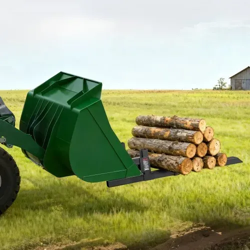 VEVOR Palettengabeln 907 kg, Gabelträger zum Anklemmen, 1090 mm Gesamtlänge, Gabelzinken mit verstellbarer Stabilisatorstange für Traktoranbaugeräte, Ladeschaufel und Kompaktlader, Schwarz – Bild 7