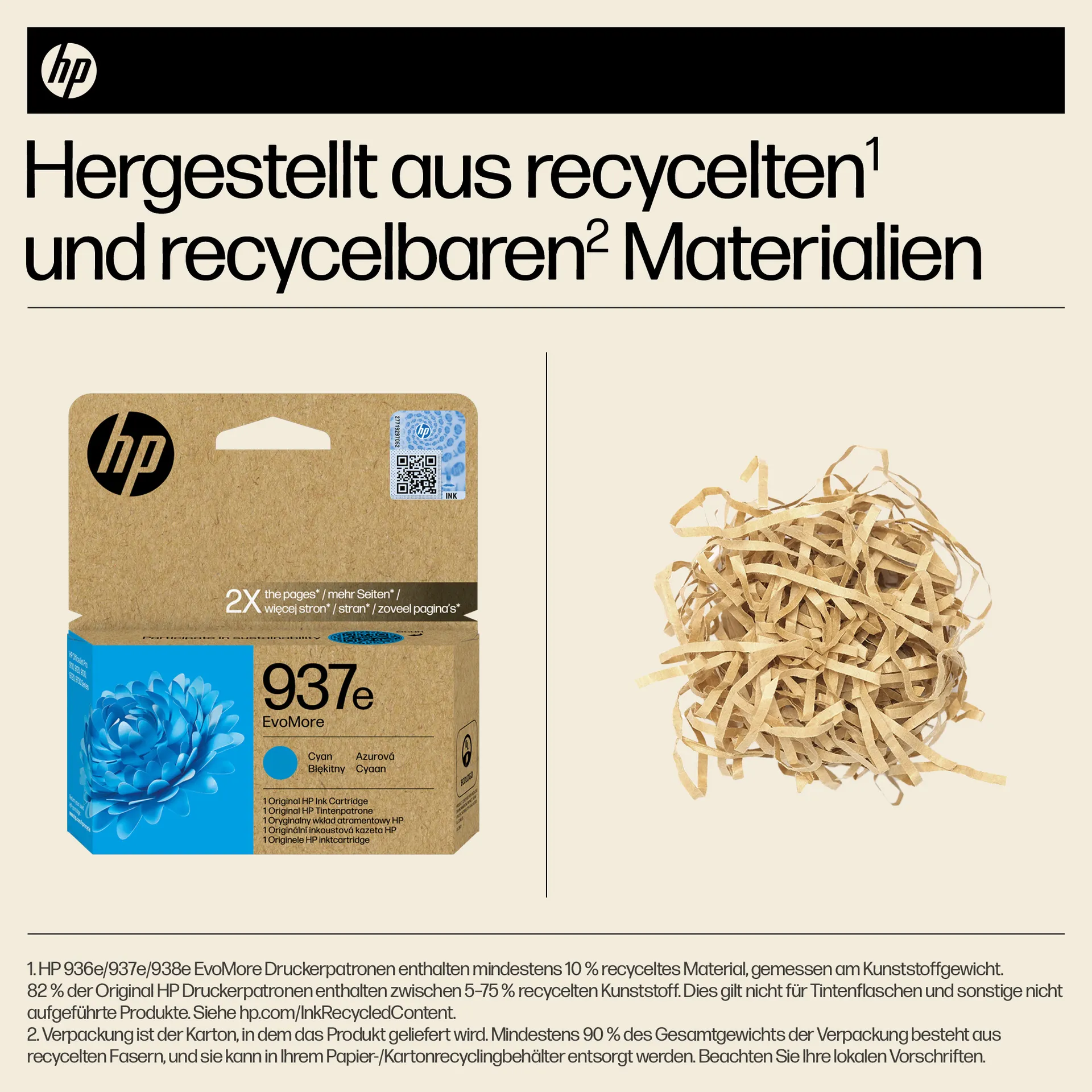 HP 937e EvoMore Cyan Original Druckerpatrone – Bild 6