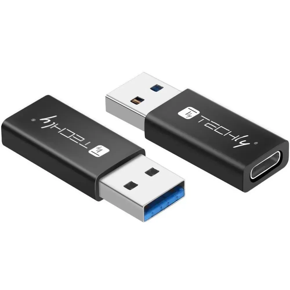 Techly IADAP USB3-AFT Kabeladapter USB A USB C Schwarz Techly IADAP USB3-AFT Kabeladapter USB A USB C Schwarz