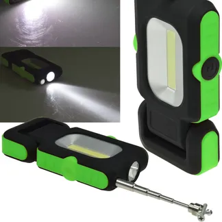 LED Arbeitsleuchte „CAL-COB Flexi“ 3W, 220 Lumen, Haken, Magnetfuß, PickUp LED Arbeitsleuchte „CAL-COB Flexi“ 3W, 220 Lumen, Haken, Magnetfuß, PickUp