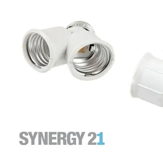 Synergy 21 LED Adapter für LED-Leuchtmittel E27->2*E27 Synergy 21 LED Adapter für LED-Leuchtmittel E27->2*E27