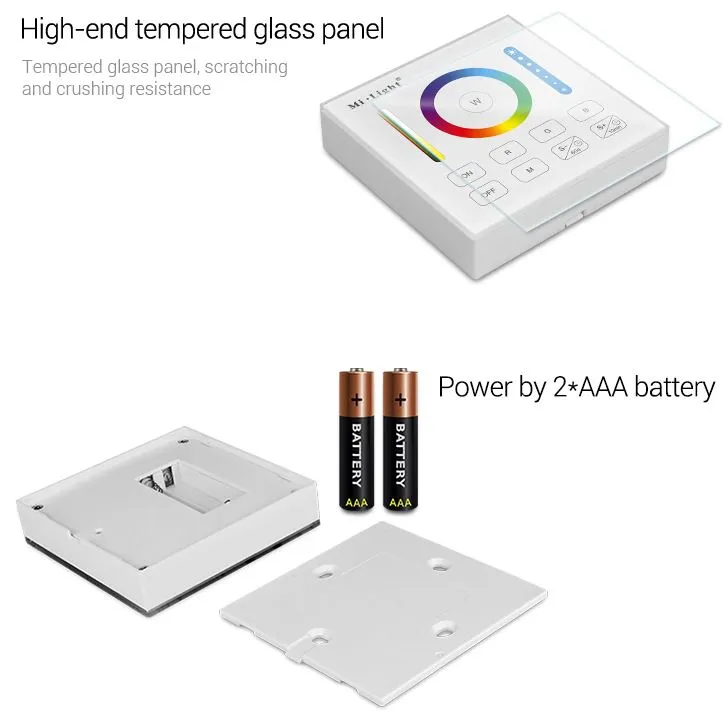 MiBoxer B0 LED Fernbedienung Smart Panel RGB-WW (RGB-CCT) – Bild 7