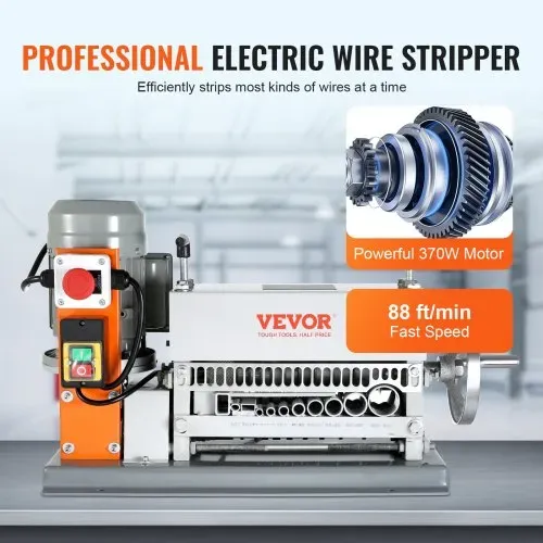 VEVOR Kabelabisoliermaschine Elektrisch 1,5-36mm Kabelschälmaschine 370W Abisoliermaschine 11 Abisolierkanäle Abisolierzange mit Kurbel 65-Mn-Federstahl Klinge Ideal zum Abisolieren von Kupferdraht VEVOR Kabelabisoliermaschine Elektrisch 1,5-36mm Kabelschälmaschine 370W Abisoliermaschine 11 Abisolierkanäle Abisolierzange mit Kurbel 65-Mn-Federstahl Klinge Ideal zum Abisolieren von Kupferdraht