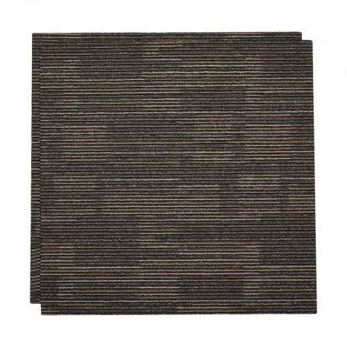 VEVOR Teppichfliesen 609,6 x 609,6 x 6 mm, 24er-Pack, modularer Teppichboden mit Fläche von 9 m², Teppich Bodenbelag, einfacher DIY-Austausch für Wohnzimmer und Büro, Grau und Braun – Bild 8