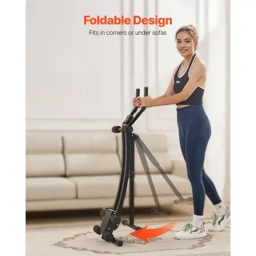 VEVOR Bauchmuskeltrainingsgerät Bauchtrainer AB-Maschine für Fitnessstudio, Bauchtrainer 200 kg Gewichtskapazität, Bauchmuskeltrainer Krafttraining, klappbares verstellbares Fitnessgerät Schwarz – Bild 5