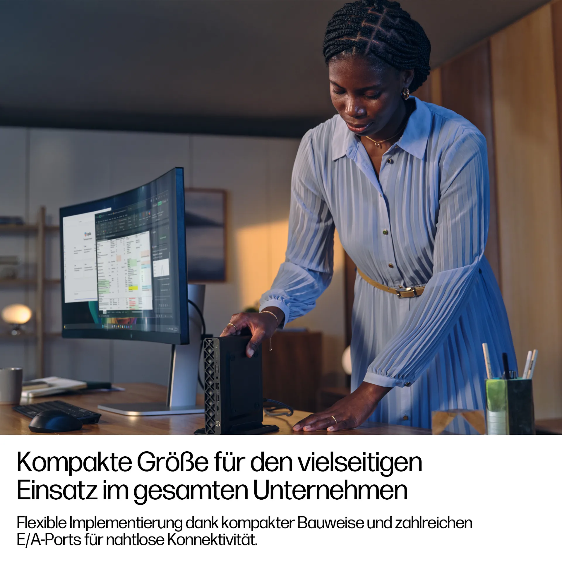 HP EliteDesk 8 Mini G1i AI Intel Core Ultra 5 235T 32 GB DDR5-SDRAM 512 GB SSD Windows 11 Pro Mini PC Mini-PC AI PC Schwarz – Bild 3