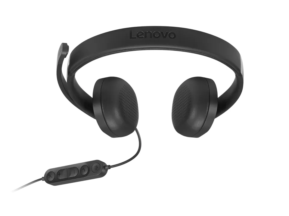 Lenovo VoIP Headset 5000 Kopfhörer Kabelgebunden Kopfband Büro/Callcenter USB Typ-C Schwarz – Bild 4