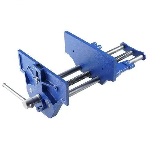 VEVOR Schraubstock für Holzarbeiten 110mm Spanntiefe 335mm Öffnungsbreite Parallelschraubstock aus Gusseisen pulverbeschichtet 11KN Spannkraft Φ15-74mm Spannbereich Ideal für Holzbearbeitungsstudios – Bild 8