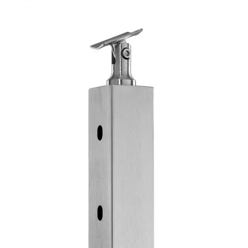 VEVOR Kabelgeländerpfosten, 107x5x5 cm Geländerpfosten, mit 30° vorgebohrten Löchern, Edelstahl mit horizontaler und gebogener Halterung, 1 Stück, Silber, 1JZLGZXYS1062TLWC001V0 – Bild 10