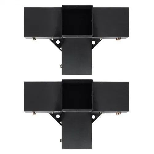 VEVOR 2er-Set Pfostenverbinder, 10 x 10 cm (Innengröße 91,44 x 91,44 mml) Pfostenecke Pergola Eckverbinder Holzverbinder 90°-Stiefelstruktur Eckhalterung Holzbalken Pavillon Halterungs Set – Bild 8