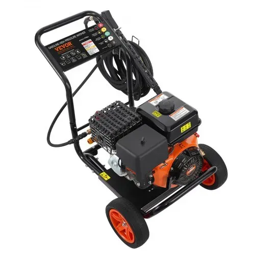 VEVOR Benzin-Hochdruckreiniger, 4400 PSI 15 L/min, 2,6 GPM Terrassenreinger mit Kupferpumpe, Hochdruckpistole & Verlängerungsstab, 5-Düsen-Set, für Autos, Zäune, Häuser, Einfahrten, Terrassen, Möbel – Bild 9