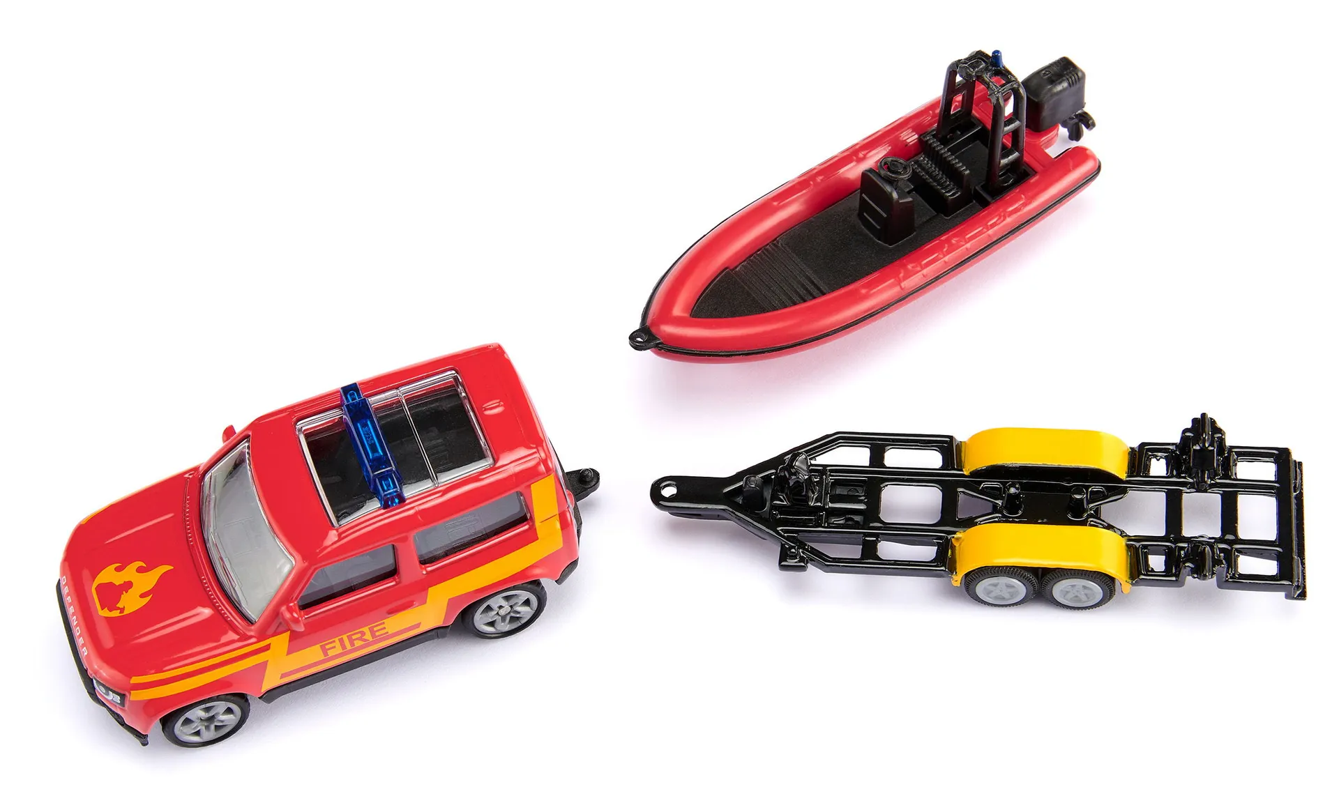 Siku Land Rover Defender with boat SUV-Modell Vormontiert – Bild 4