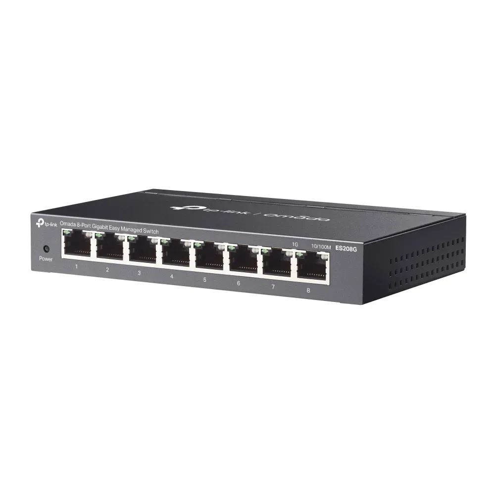 TP-Link Switch easy managed 8 Port • 8x 1 GbE • Lüfterlos, Omada • ES208G – Bild 2