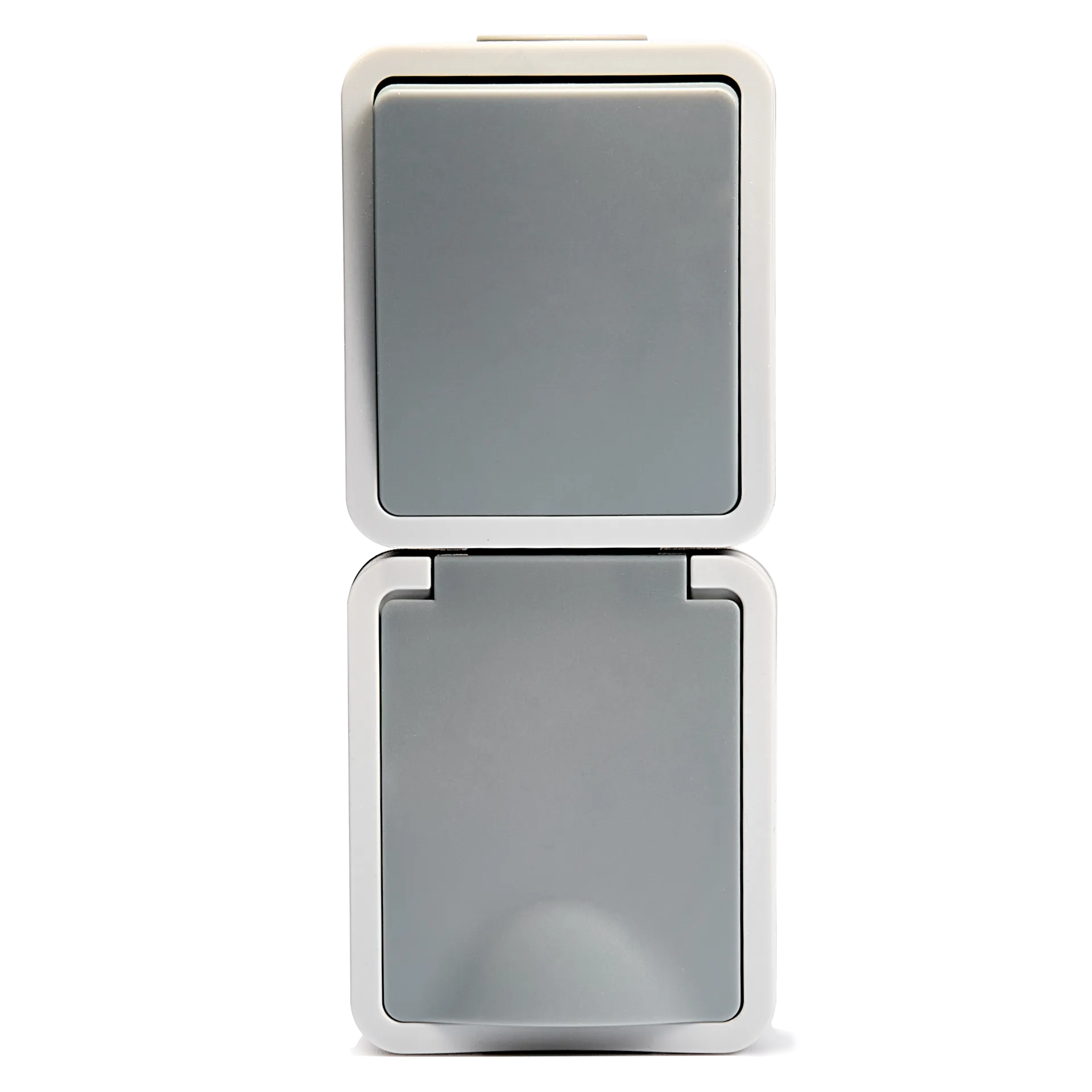 Feuchtraum Kombi-Dose McPower “Fix“,Schalter+Steckdose,Steckanschluss, 250V~, AP Feuchtraum Kombi-Dose McPower “Fix“,Schalter+Steckdose,Steckanschluss, 250V~, AP