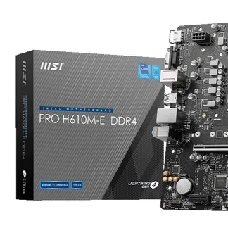 MSI PRO H610M-E DDR4 Motherboard Intel H610 LGA 1700 micro ATX MSI PRO H610M-E DDR4 Motherboard Intel H610 LGA 1700 micro ATX