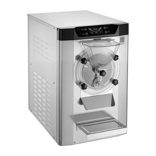 VEVOR Gewerbliche Eismaschine Eiscrememaschine 2000 W 12–20 L/h, Tischgerät für Gelato mit 6 L Edelstahlbehälter (304) & Selbstreinigendes LED-Bedienfeld für Snackbars Restaurants Silber – Bild 9