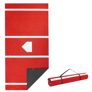 VEVOR Baseball-Schlagmatte Trainingsmatte (366 x 183 cm) Trainingspad Schlagkäfigmatte, Baseballmatte mit Home Plate & Anti-Fade-Rasen, tragbare Trainingshilfe Softballmatte Outdoor, Rot VEVOR Baseball-Schlagmatte Trainingsmatte (366 x 183 cm) Trainingspad Schlagkäfigmatte, Baseballmatte mit Home Plate & Anti-Fade-Rasen, tragbare Trainingshilfe Softballmatte Outdoor, Rot
