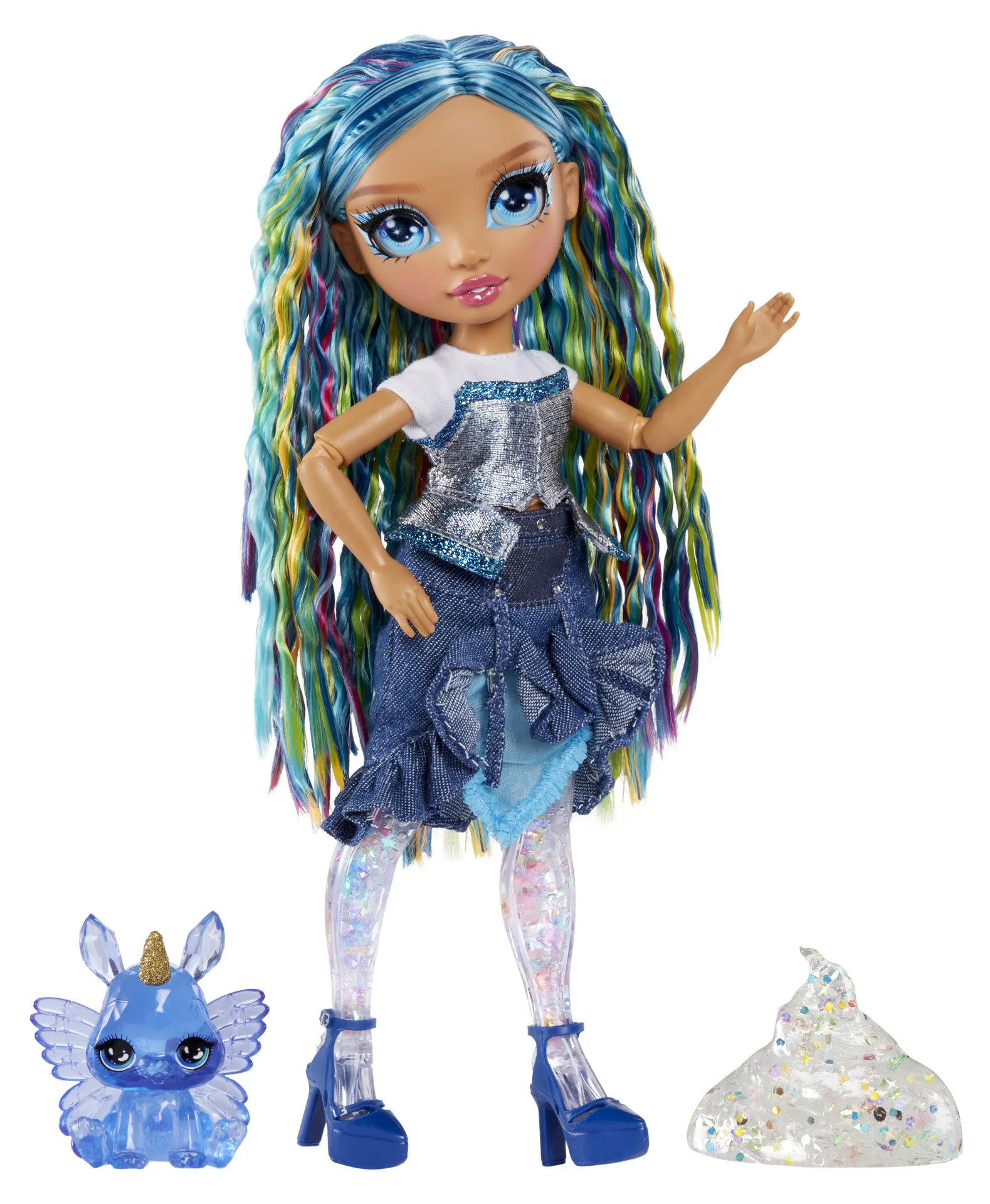 Rainbow High Rainbow Shimmers with Slime Fashion Doll – Skyler (blue) Rainbow High Rainbow Shimmers with Slime Fashion Doll – Skyler (blue)