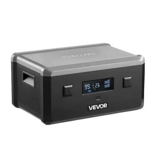 VEVOR Zusatzakku für tragbare Powerstation, 2160 Wh LiFePO4-Erweiterungsakku mit 3 Anschlüssen, für Zuhause, Camping, Roadtrips, Wohnmobile und Notfälle (Powerstation & Solarpanel NICHT enthalten) – Bild 9