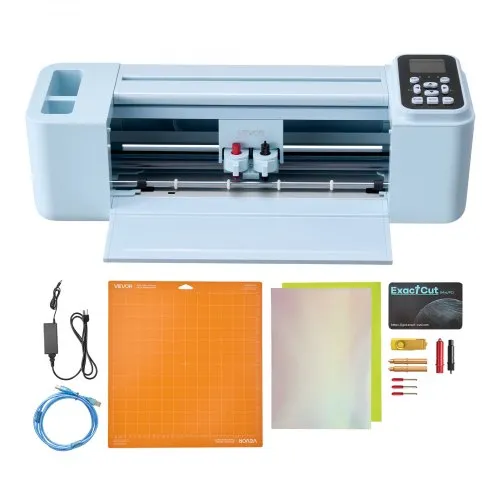 VEVOR Vinylschneidemaschine 30 cm, Schneideplotter/Plottermaschine mit Tastensteuerung & Touchscreen, Kompatibel mit Mac/Windows/Android/iOS, Vinylcutter für Bastelarbeiten, Karten & Wohnaccessoires VEVOR Vinylschneidemaschine 30 cm, Schneideplotter/Plottermaschine mit Tastensteuerung & Touchscreen, Kompatibel mit Mac/Windows/Android/iOS, Vinylcutter für Bastelarbeiten, Karten & Wohnaccessoires