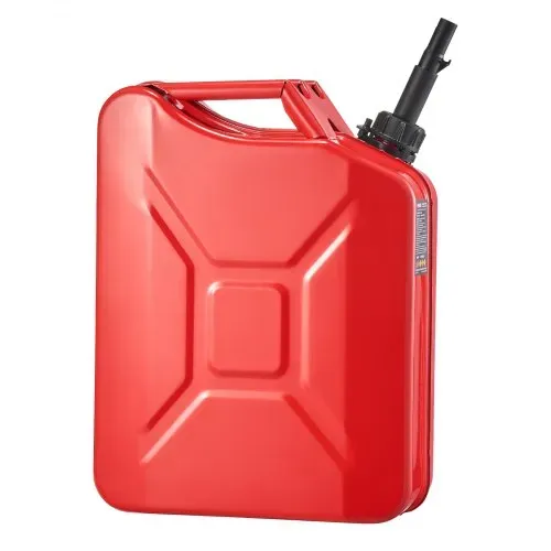 VEVOR Kraftstoffkanister, 20 L, Benzinkanister mit Ausguss & Komfortgriff, 6 L/min Durchflussrate, auslaufsicherer & korrosionsbeständiger Metall-Benzintank für Autos, Motorräder, ATVs & UTVs, rot – Bild 9
